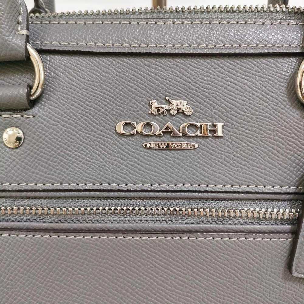 Almost Unused Coach Satchel 2way Shoulder Bag Min… - image 4