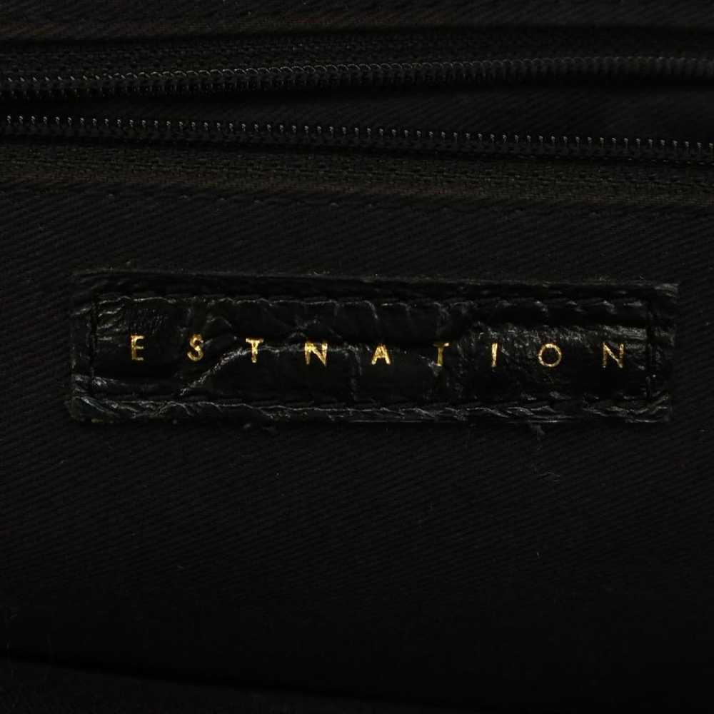 Rare ESTNATION Croco-embossed Leather Handbag - image 8