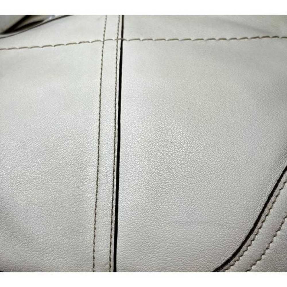 Vintage Coach 9541 Cream Leather SoHo Mini Hobo B… - image 9