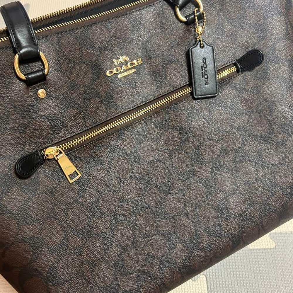 COACH Dark Brown Business Bag - image 2