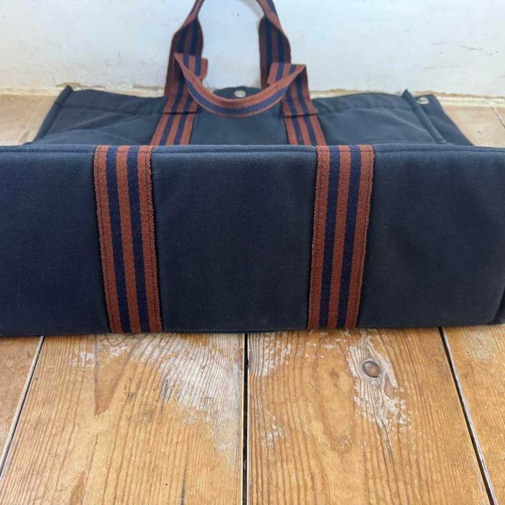 【Excellent Condition】Hermes Houlton GM Navy x Bro… - image 9