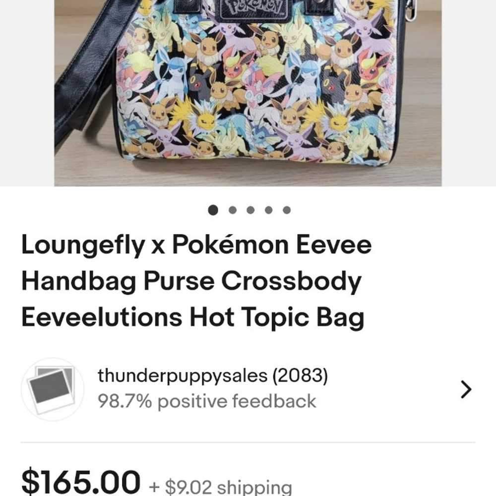 Loungefly x Pokémon Eevee Handbag Purse Crossbody… - image 8