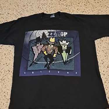 ZZ TOP ANTENNA tour バンドTシャツ Vintage ZZ Top Antenna World Tour Shirt Adult XL Music 90s