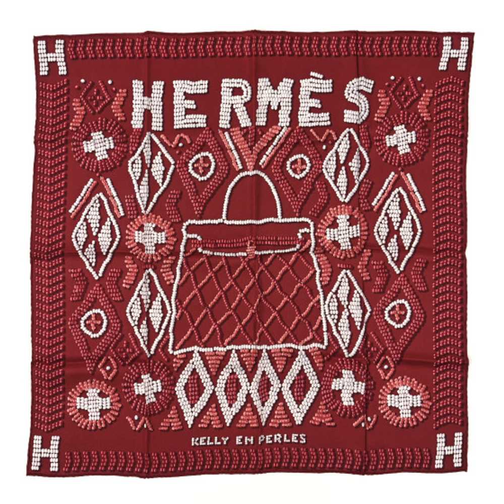 HERMES Silk Kelly En Perles Scarf 70 - image 1