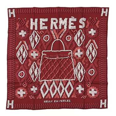 HERMES Silk Kelly En Perles Scarf 70 - image 1