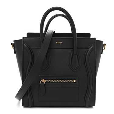 CELINE Smooth Calfskin Nano Luggage Black - image 1