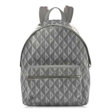 CHRISTIAN DIOR Coated Canvas CD Diamond Rider Zip… - image 1