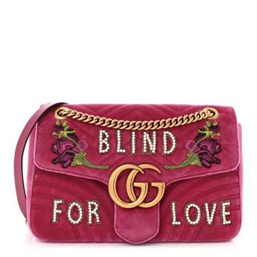 GUCCI Velvet Matelasse Blind for Love Embroidered… - image 1