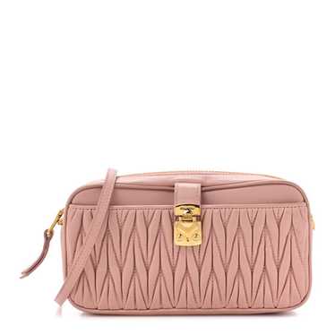 MIU MIU Nappa Matelasse Crossbody Bag Orchidea - image 1