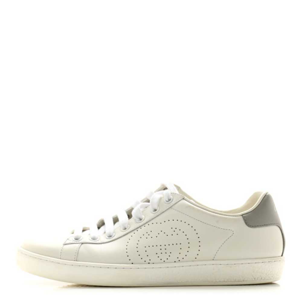 GUCCI Calfskin Interlocking G Perforated Womens A… - image 1