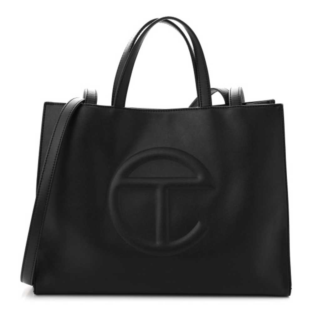 TELFAR Vegan Leather Medium Shopping Bag Black - image 1