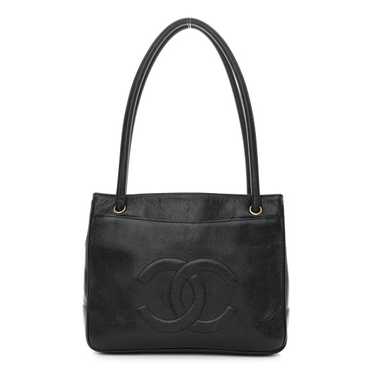 CHANEL Caviar CC Tote Black - image 1