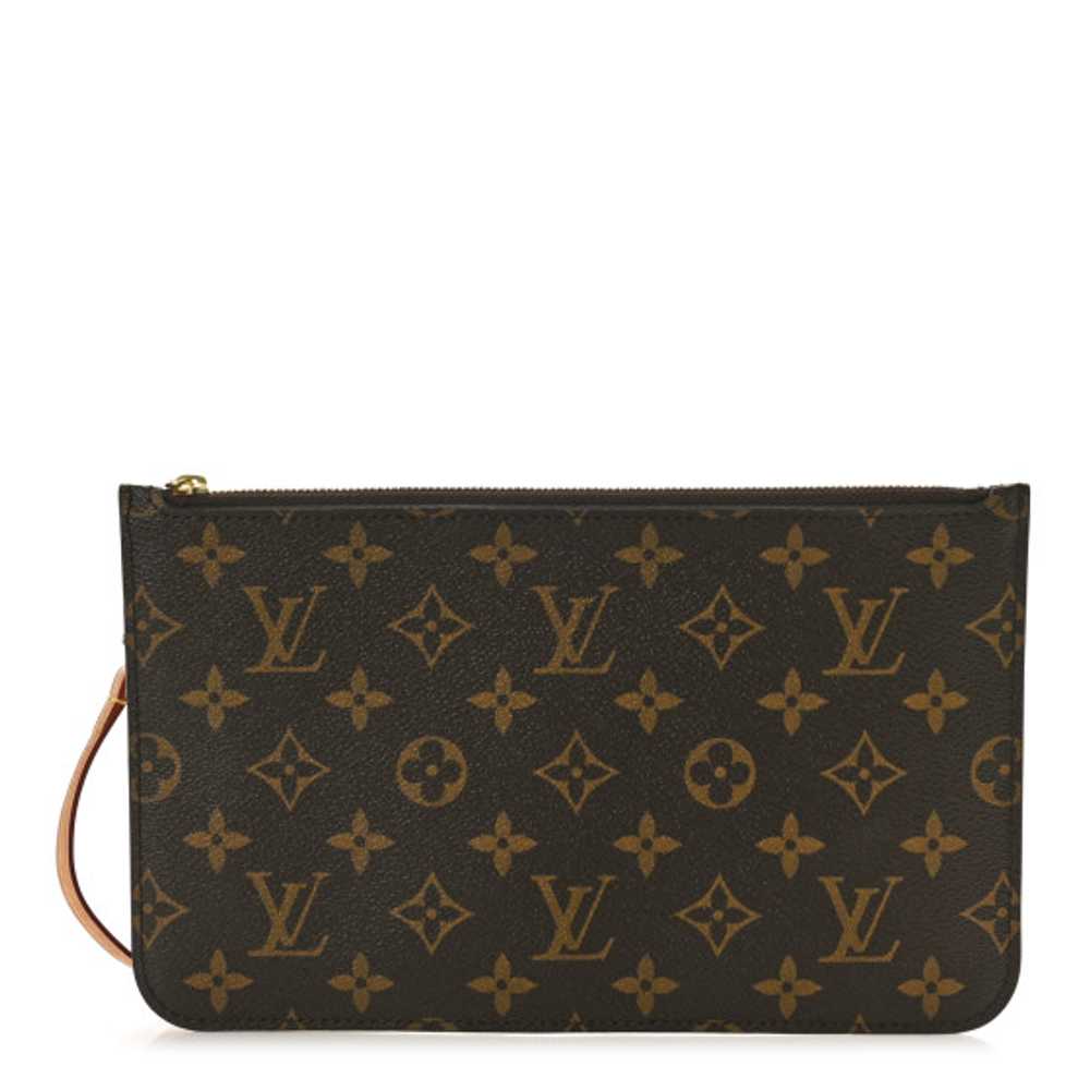 LOUIS VUITTON Monogram Neverfull MM GM Pochette - image 1