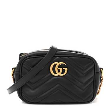 GUCCI Calfskin Matelasse Mini GG Marmont Chain Sh… - image 1