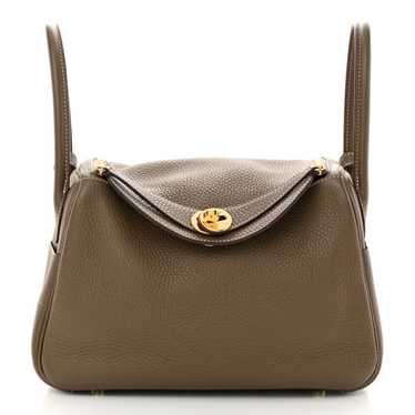 HERMES Taurillon Clemence Lindy 26 Etoupe