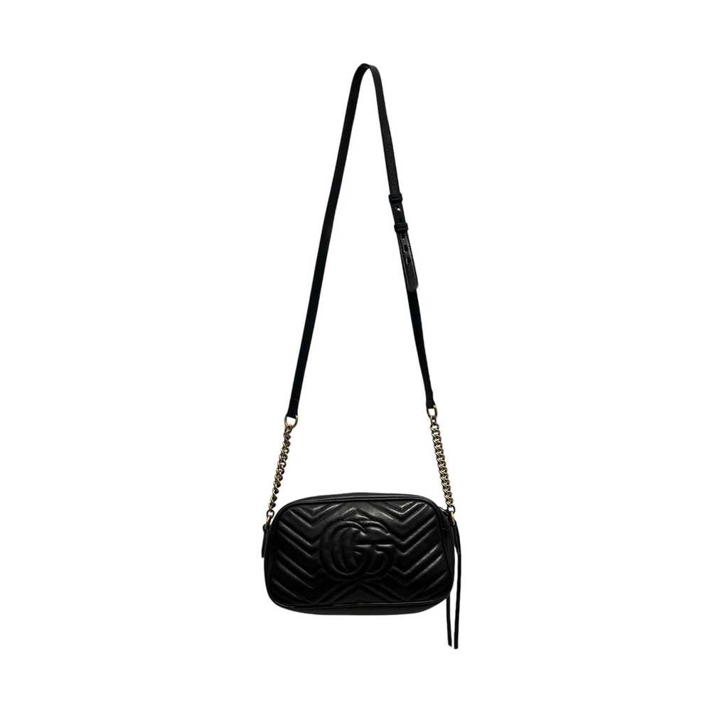 GUCCI/Cross Body Bag/S/Leather/BLK/Marmont Small … - image 2