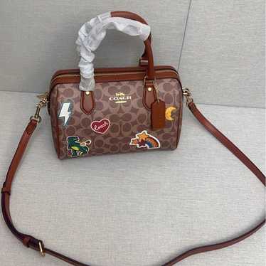 COACH Shoulder Bag with Sticker CZ612