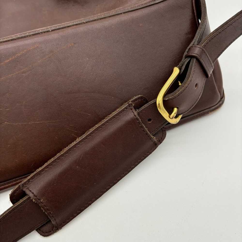 Vintage COACH Metropolitan Chocolate Brown Smooth… - image 5