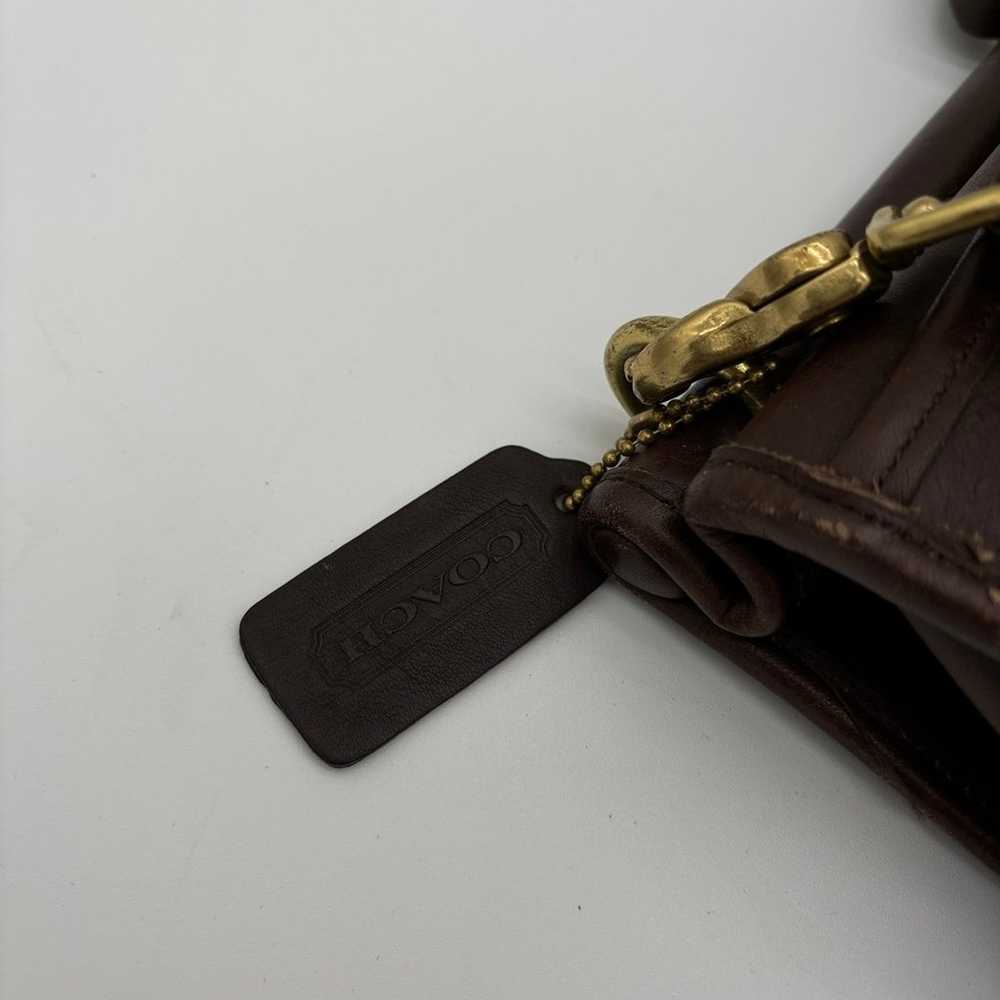 Vintage COACH Metropolitan Chocolate Brown Smooth… - image 7