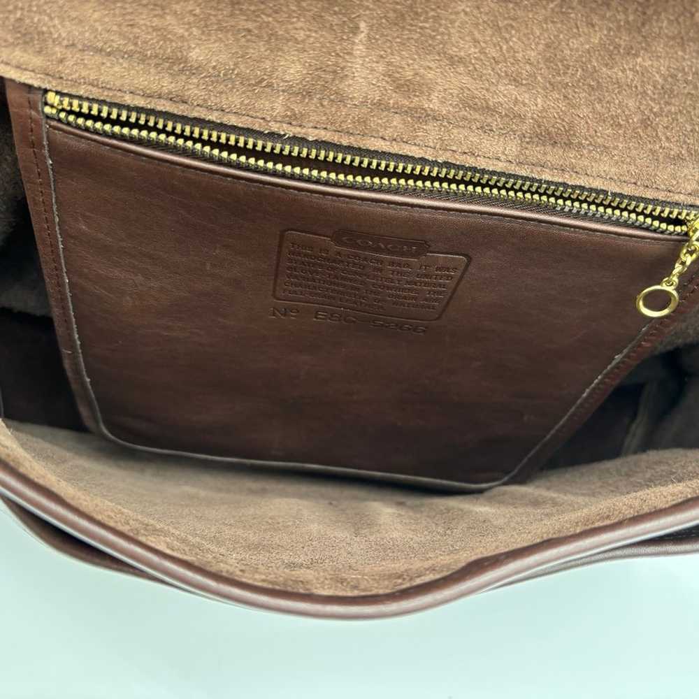 Vintage COACH Metropolitan Chocolate Brown Smooth… - image 9