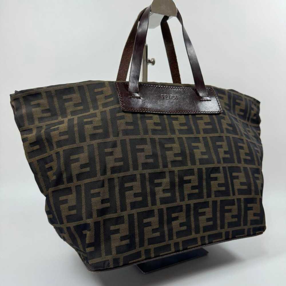 Fendi FF Logo Tote Bag Brown - image 1