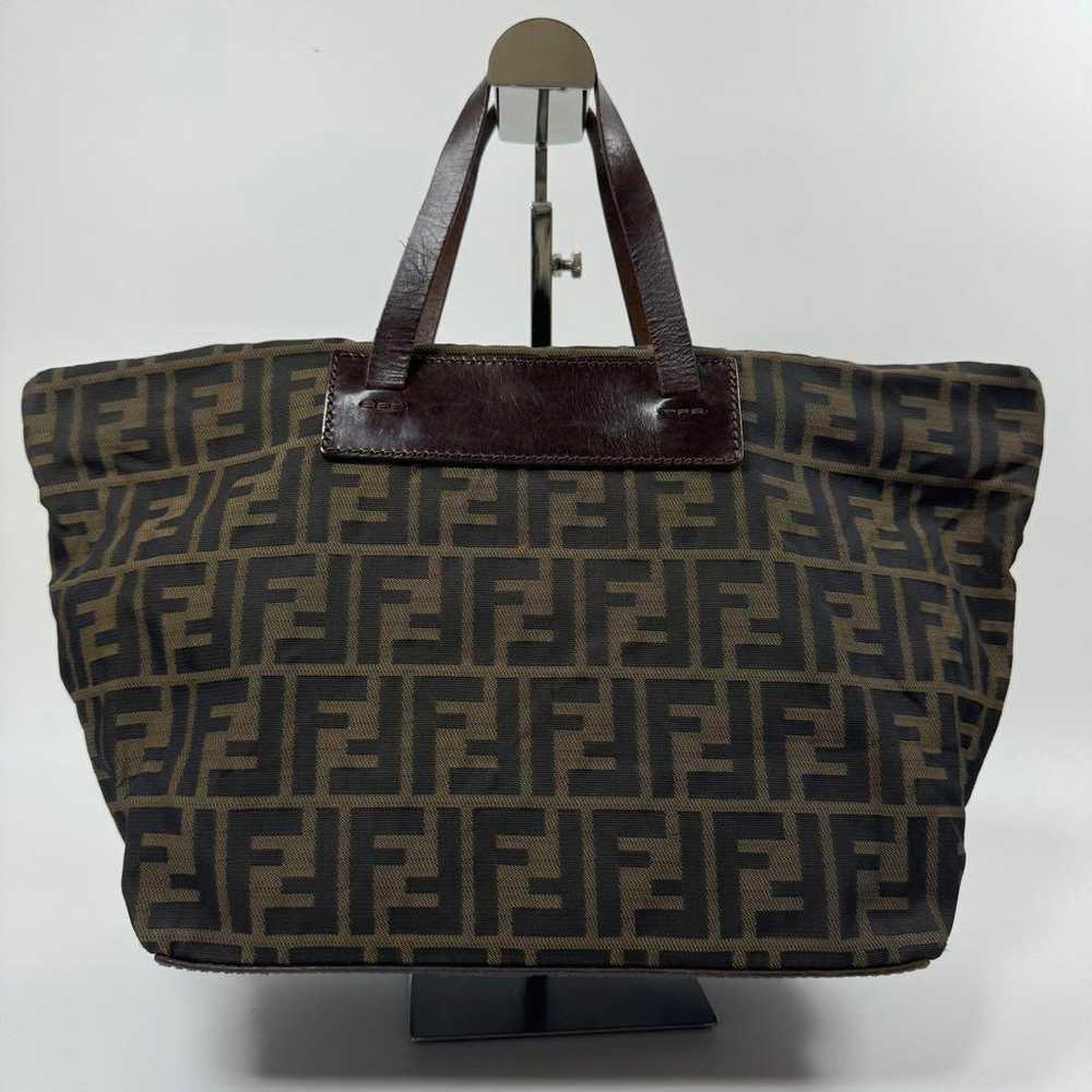 Fendi FF Logo Tote Bag Brown - image 3