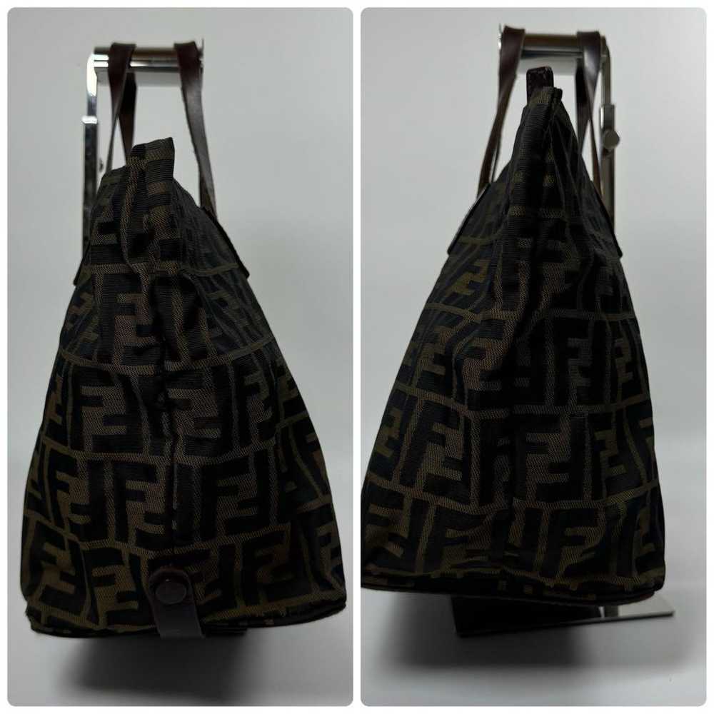 Fendi FF Logo Tote Bag Brown - image 4