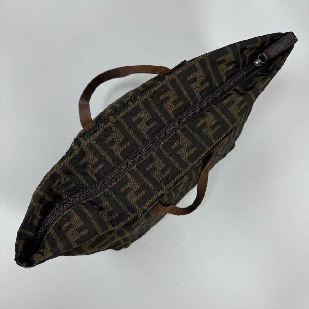 Fendi FF Logo Tote Bag Brown - image 8