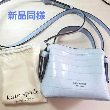 【Like New】kate spade Shoulder Bag Blue Crocodile - image 1