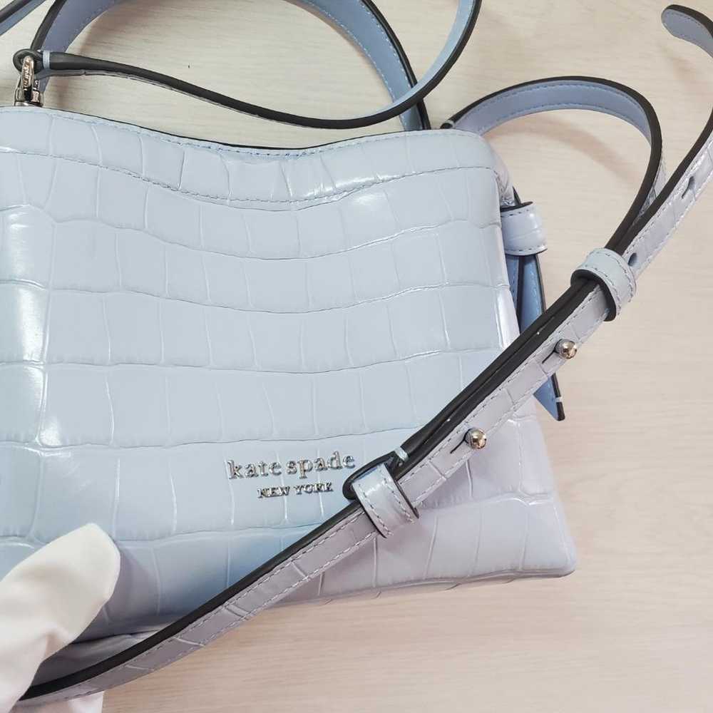 【Like New】kate spade Shoulder Bag Blue Crocodile - image 8