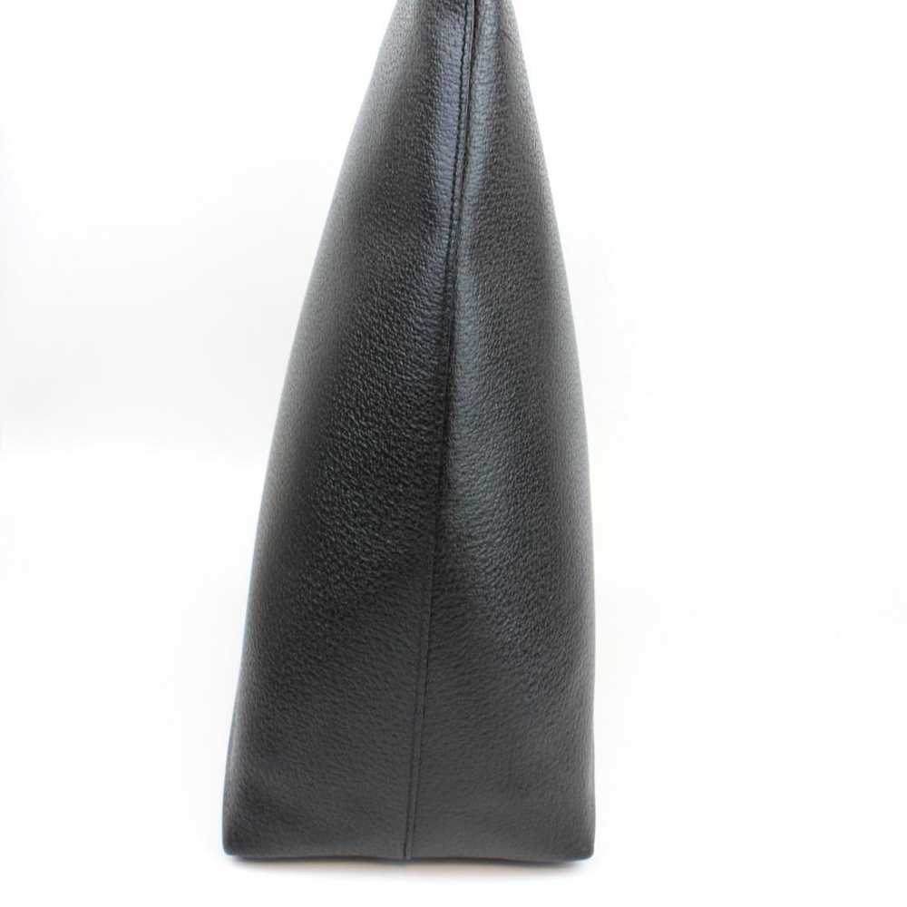 GUCCI Bamboo Leather Black Shoulder Bag Handbag - image 5