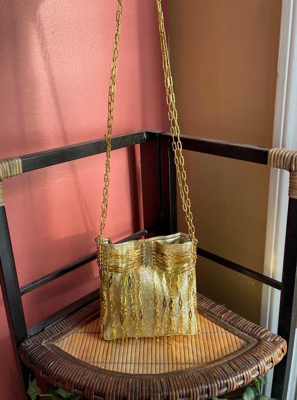 Unknown Small Gold Chain Evening Purse | Used,… - image 1