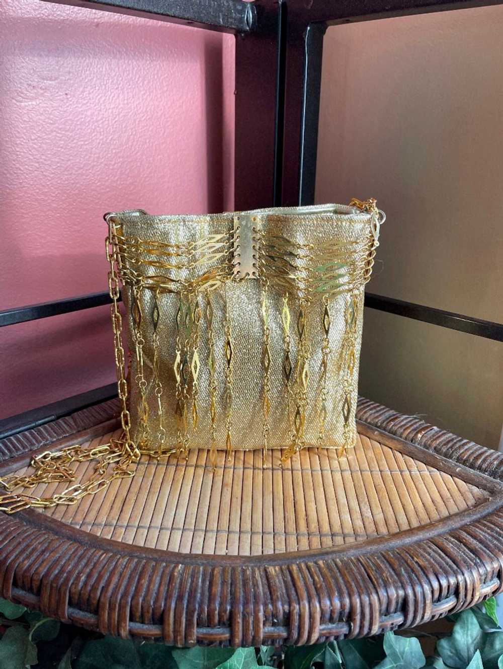 Unknown Small Gold Chain Evening Purse | Used,… - image 3