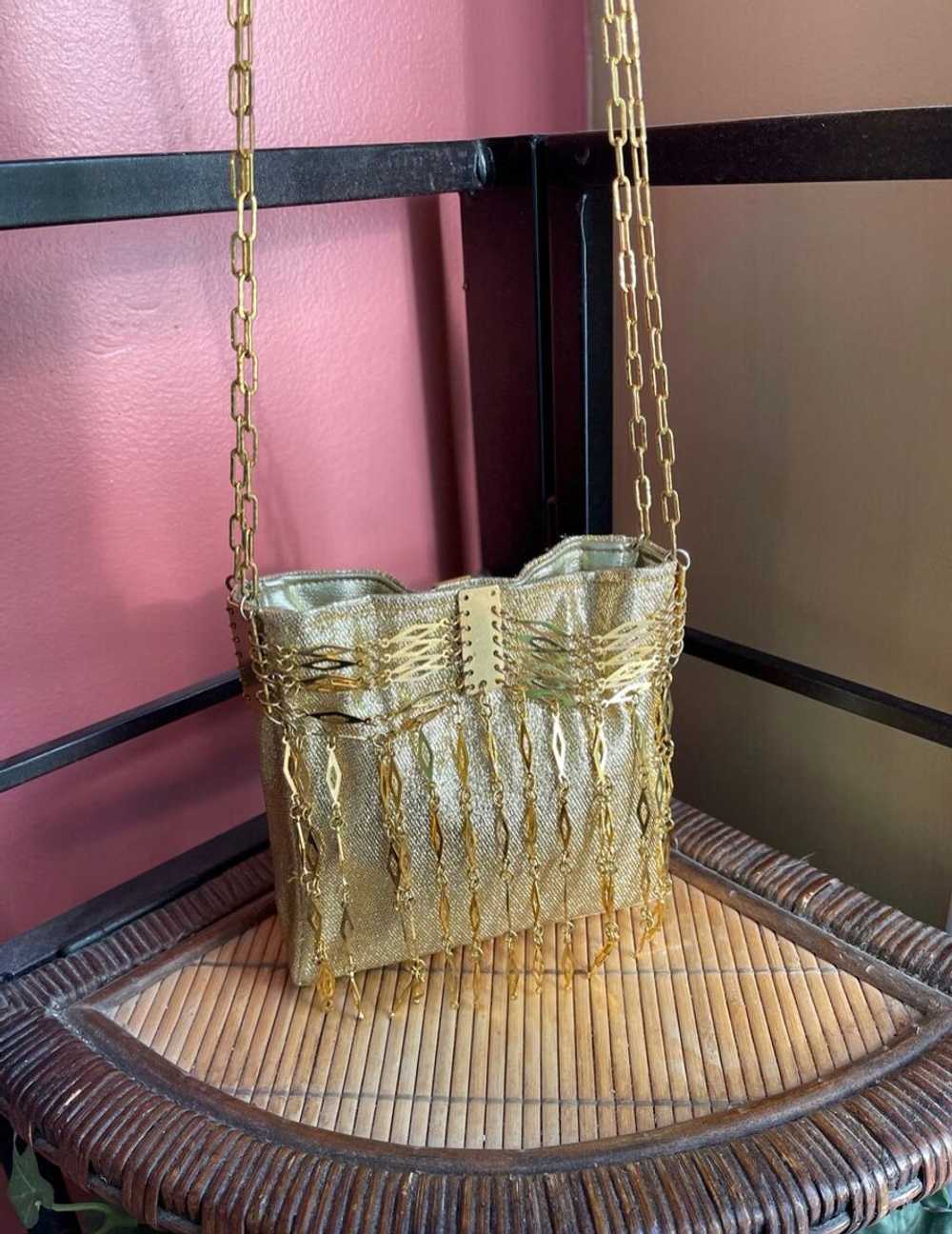 Unknown Small Gold Chain Evening Purse | Used,… - image 4