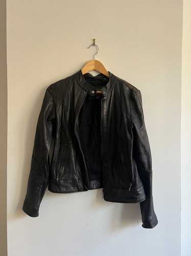 Cole Haan Leather Bomber Jacket (S) | Used,…