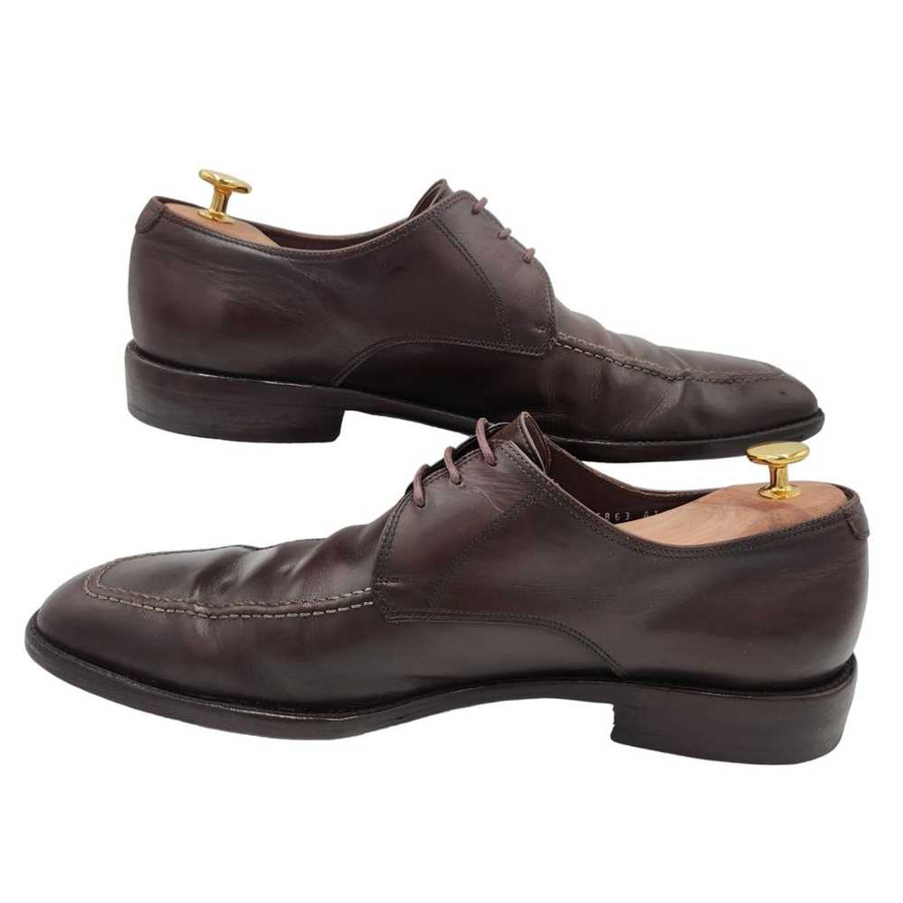 Salvatore Ferragamo Leather lace ups - image 11