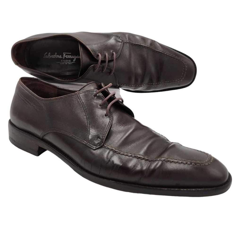 Salvatore Ferragamo Leather lace ups - image 12