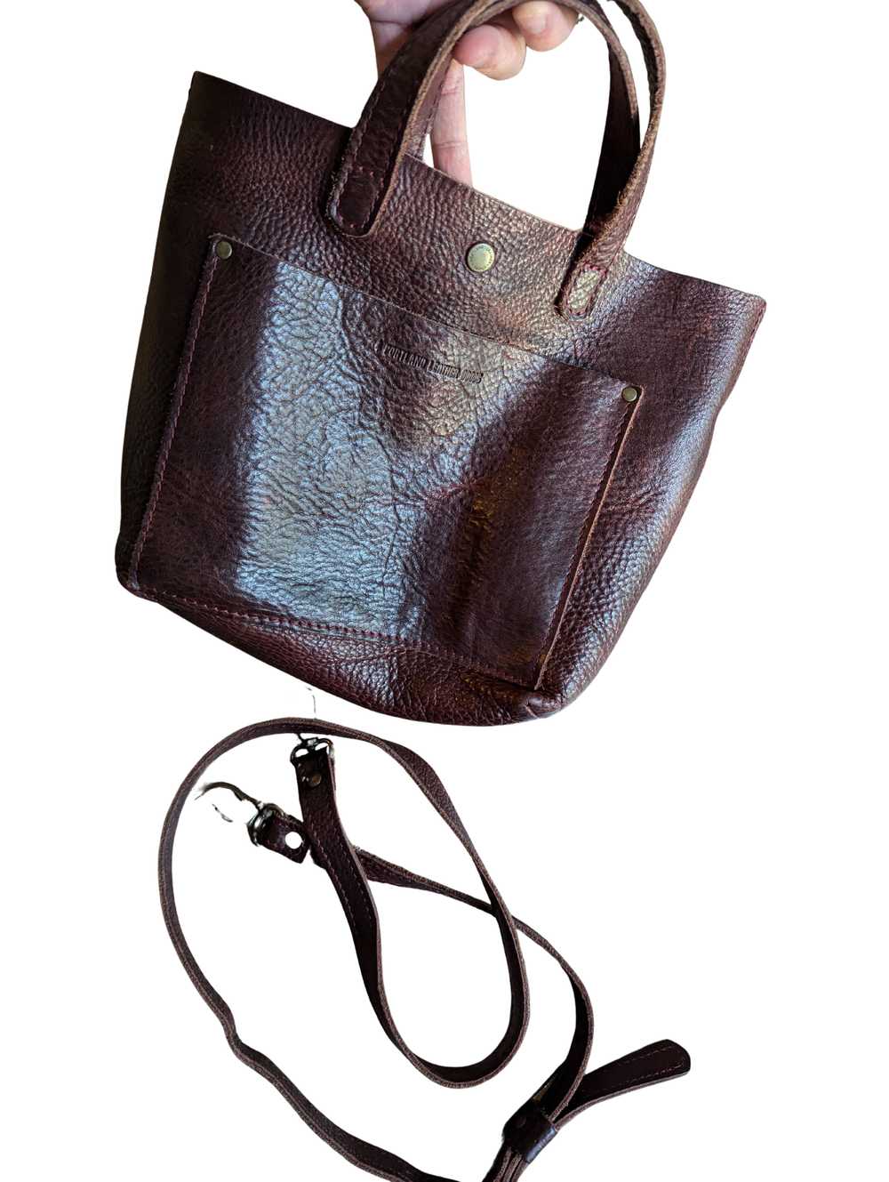 Portland Leather Mini Crossbody Tote - image 1