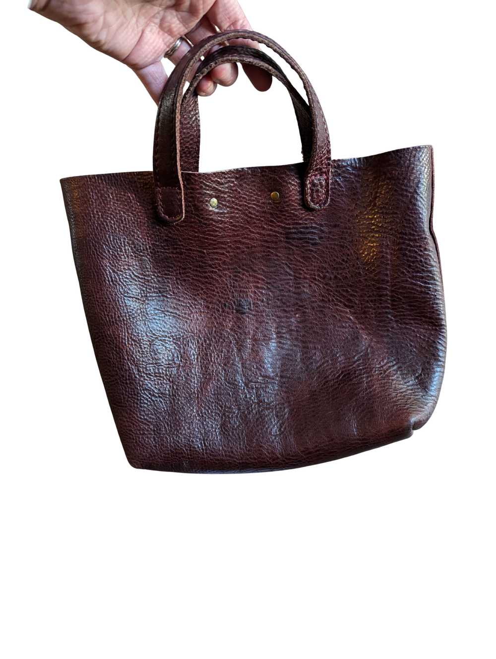 Portland Leather Mini Crossbody Tote - image 2