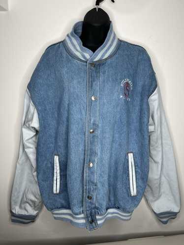 90s〜 Tri- Mountain denim varsty jkt Tri mountain varsity denim - Gem