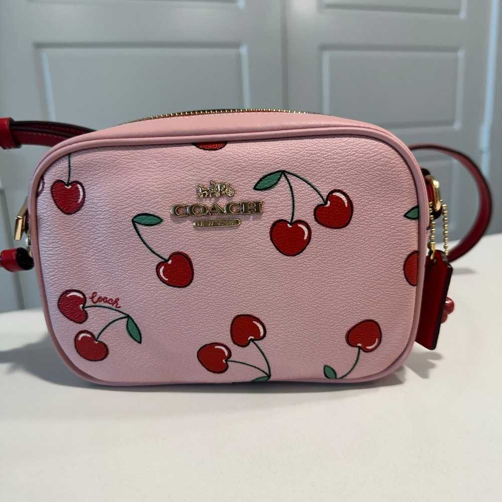 Coach  MINI JAMIE CAMERA BAG WITH HEART CHERRY PR… - image 1