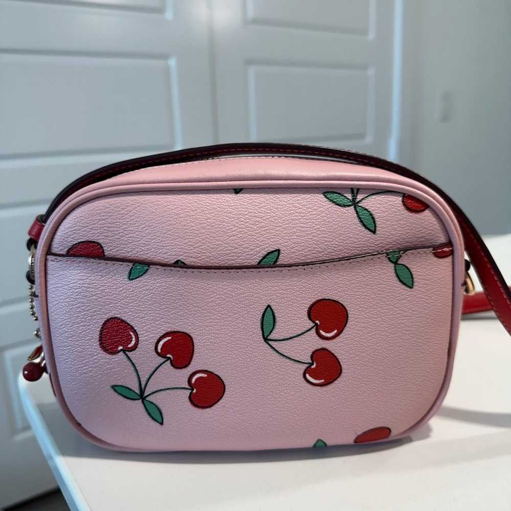 Coach  MINI JAMIE CAMERA BAG WITH HEART CHERRY PR… - image 4