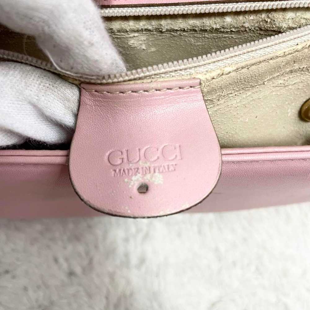 Rare Gucci Bamboo Chain Accessory Pouch Shoulder … - image 11