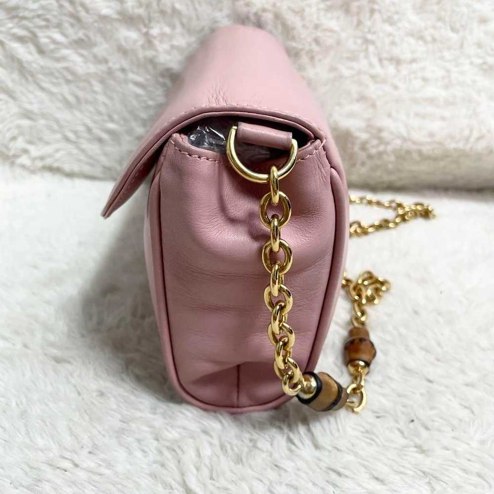 Rare Gucci Bamboo Chain Accessory Pouch Shoulder … - image 5