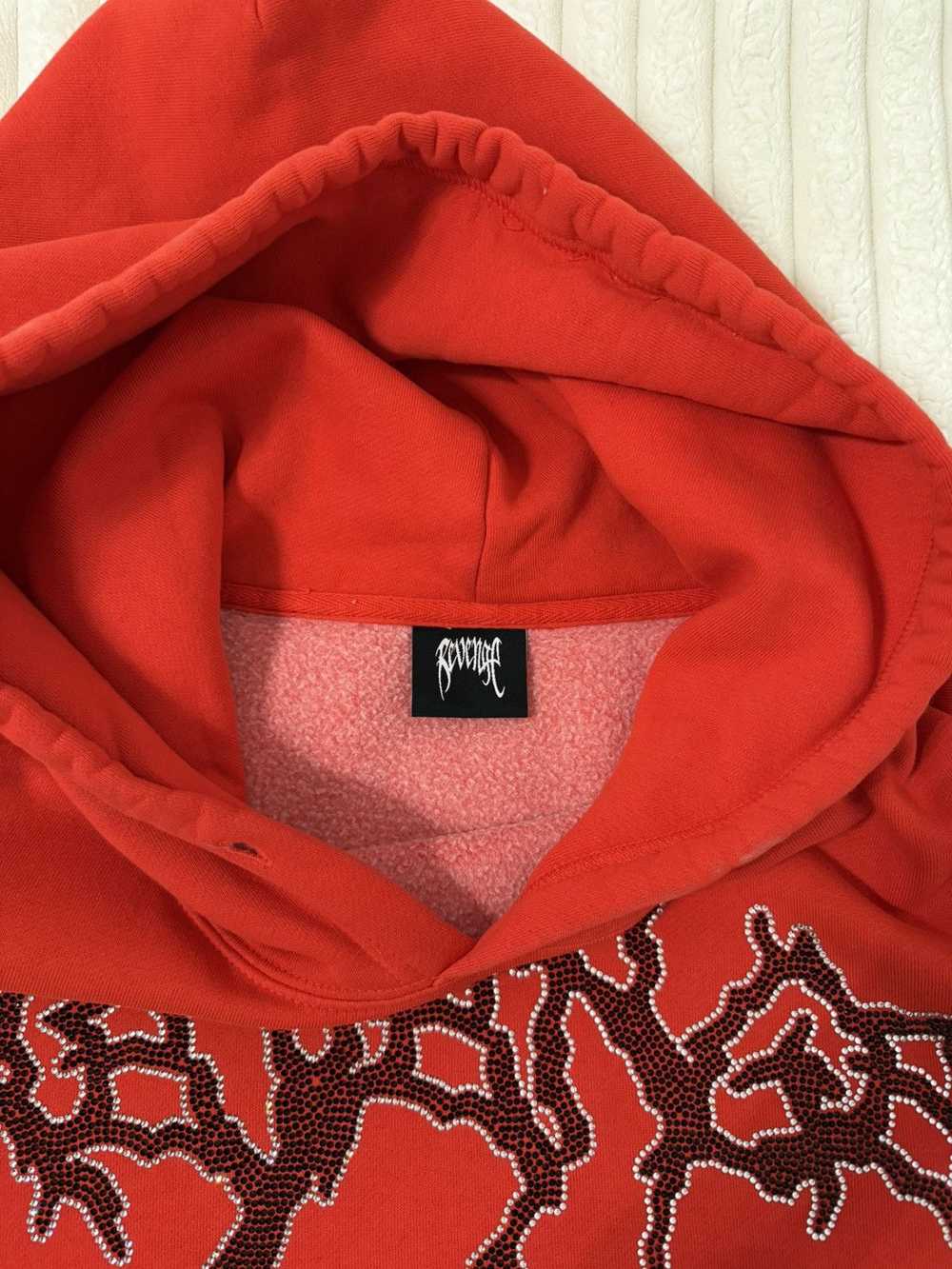 Revenge × Streetwear Revenge rhinestone hoodie - image 3