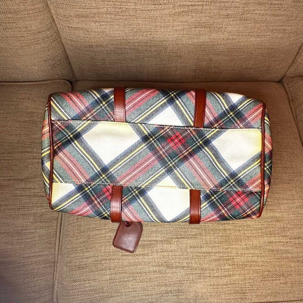 Dooney & Bourke Tartan Plaid Barrel Satchel - image 10