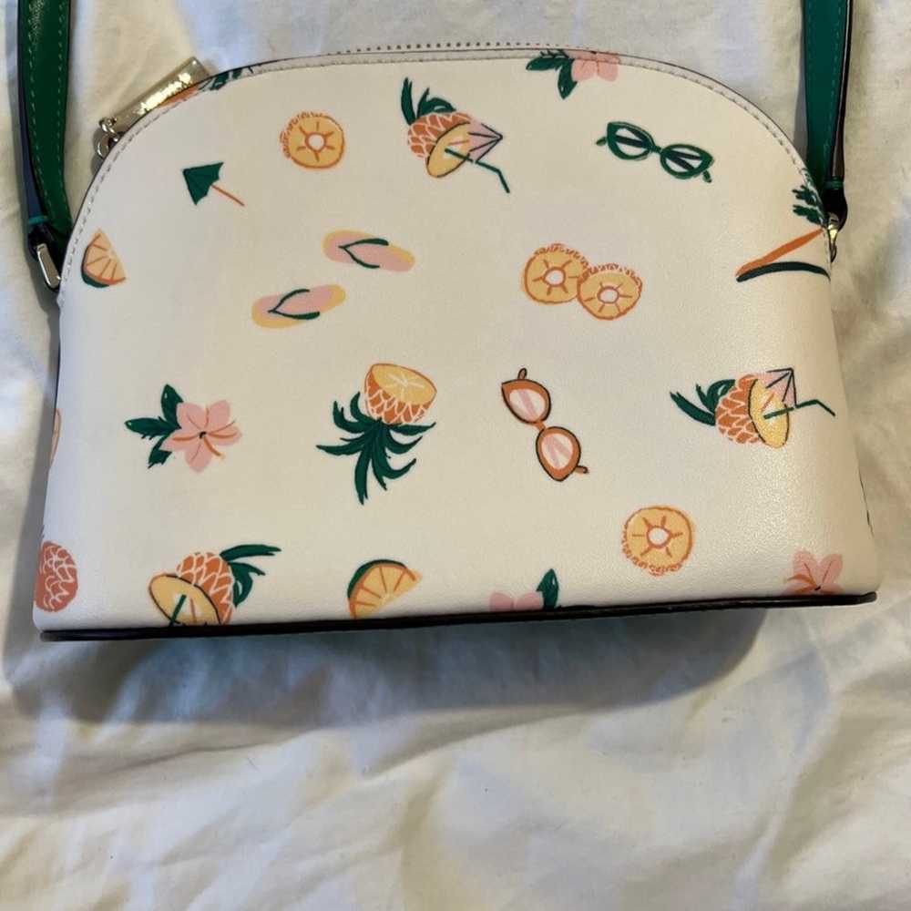 Kate Spade Kali Pineapple dome crossbody wallet s… - image 3