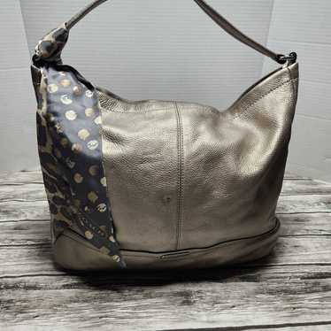 Coach Park Leather Hobo Pewter