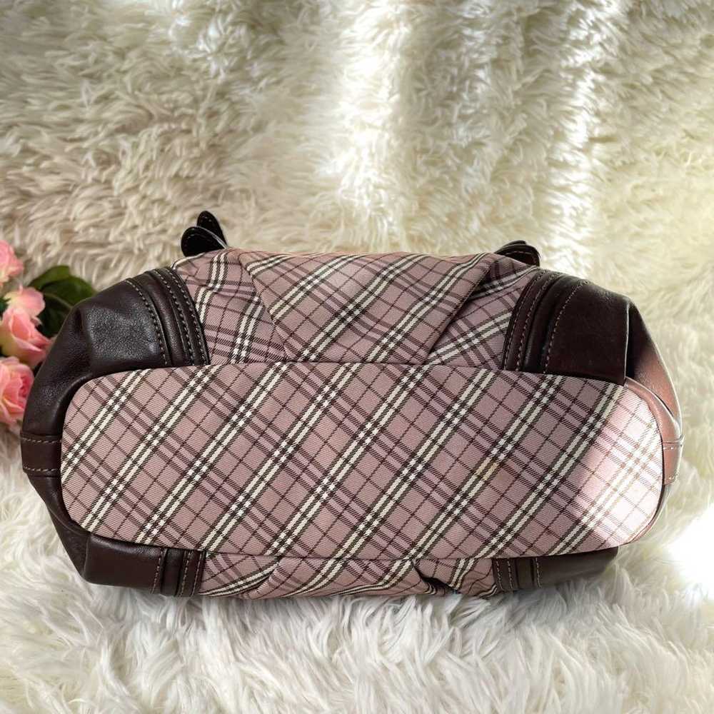 Burberry Blue Label Pink Nova Check x Brown 2way … - image 10