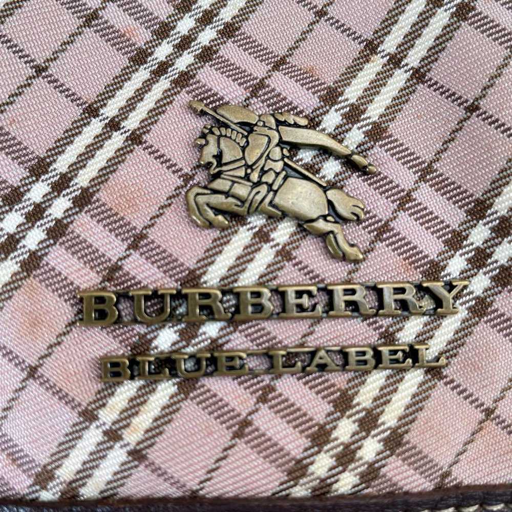 Burberry Blue Label Pink Nova Check x Brown 2way … - image 3